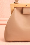 Alpha Ivory Clutch w/ Removable Shoulder Strap | Boutique 1861 front close-up