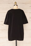 Alta Black Oversized Cotton T-Shirt | La petite garçonne back view