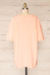 Alta Peach Oversized Cotton T-Shirt | La petite garçonne back view