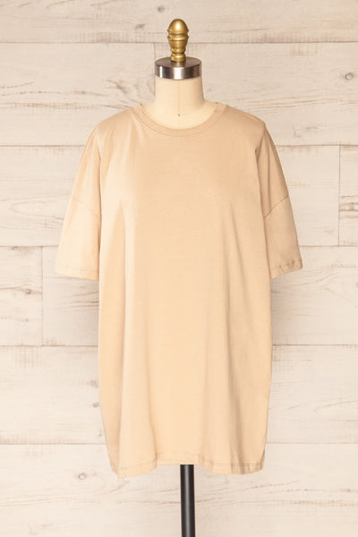 Alta Sand Oversized Cotton T-Shirt | La petite garçonne plus