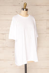 Alta White Oversized Cotton T-Shirt | La petite garçonne side view