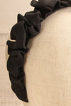 Altus Black Scrunchie Texture Headband | La petite garçonne close-up