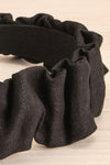 Altus Black Scrunchie Texture Headband | La petite garçonne flat close-up