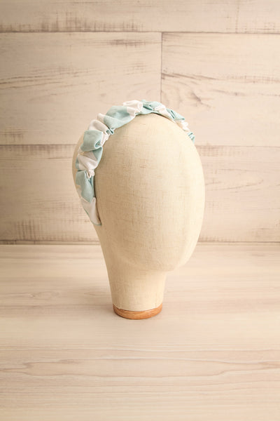 Altus Blue Scrunchie Texture Headband | La petite garçonne