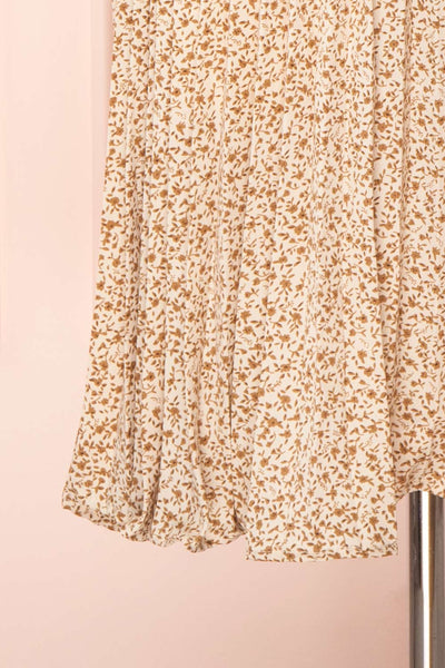 Alvie Cream Short Sleeve Floral Midi Dress | Boutique 1861 skirt