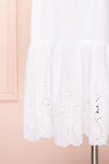 Amaa Coton White Off-Shoulder Midi A-Line Dress | Boutique 1861 8