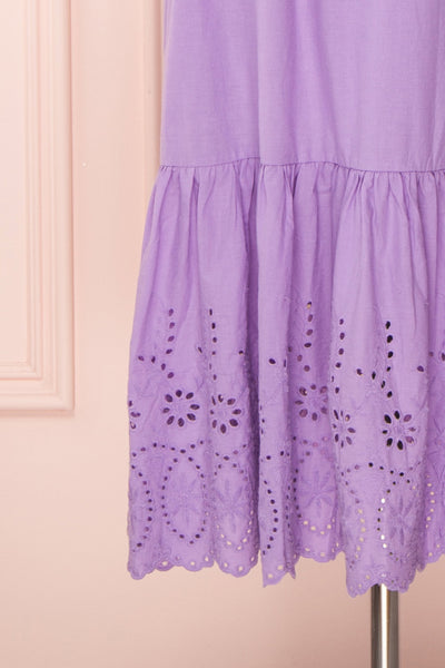 Amaa Lavande Purple Off-Shoulder Midi A-Line Dress | Boutique 1861 8