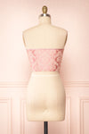 Amadina Pink Strapless Cropped Corset | Boutique 1861 back
