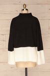 Barisci Black & White Block Knit Sweater back view | La Petite Garçonne