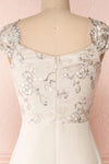 Amaretti Embroidered Maxi Dress | Robe | Boutique 1861 back close-up