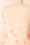 Ambu Floral Midi Dress w/ Buttons | Boutique 1861 back close-up