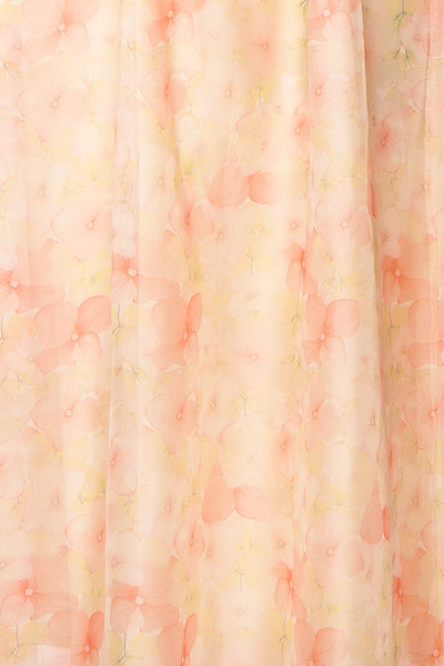 Ambu Floral Midi Dress w/ Buttons | Boutique 1861 fabric