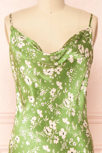 Amerita Cowl Neck Midi Dress | Boutique 1861 front close-up