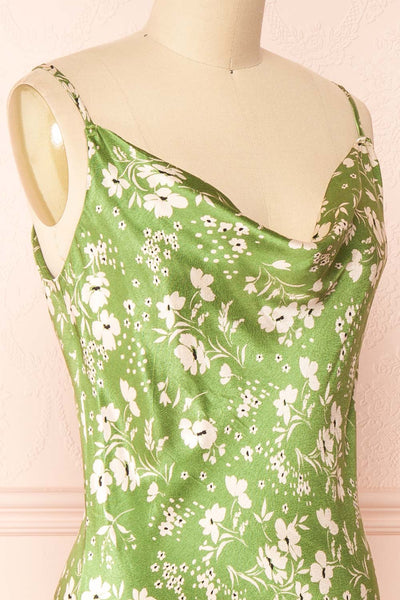 Amerita Cowl Neck Midi Dress | Boutique 1861 side close-up