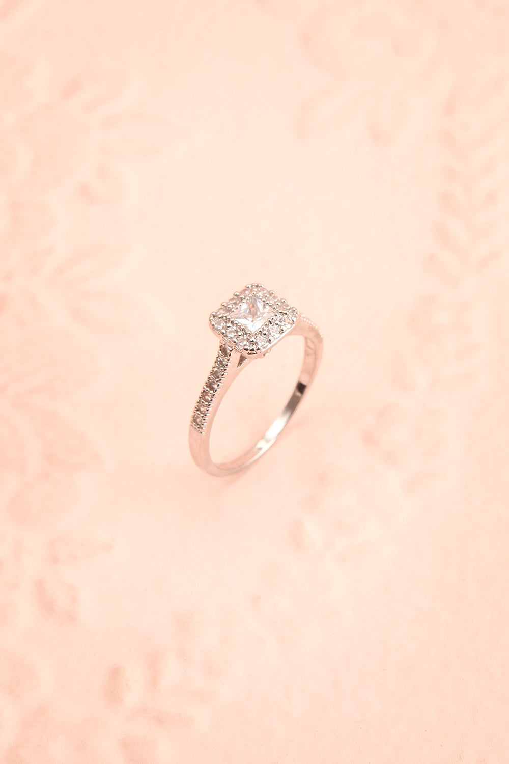 Amphirite Silver Crystal Studded Ring | Boudoir 1861