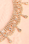 Anaki Gold Crystal Choker Necklace | Boutique 1861 flat close-up