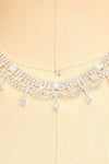 Anaki Silver Crystal Choker Necklace | Boutique 1861 close-up