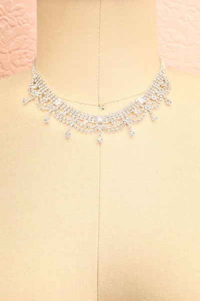 Anaki Silver Crystal Choker Necklace | Boutique 1861