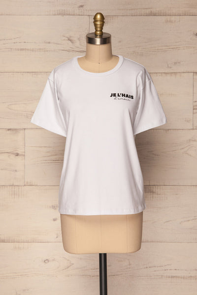 Anargyri White Short Sleeved T-Shirt | La Petite Garçonne 1