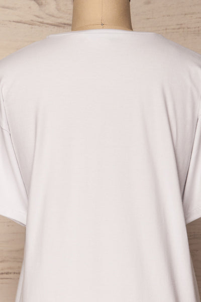 Anargyri White Short Sleeved T-Shirt | La Petite Garçonne 7