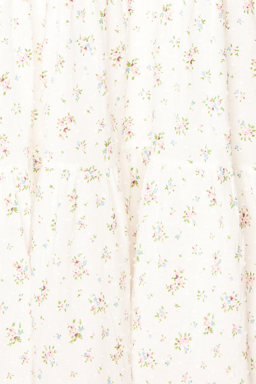 Anadara White Floral Layered Midi Dress | Boutique 1861 fabric 