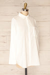 Andrino White Oversized Button-Up Shirt | La petite garçonne side view