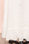 Angeline White Maxi Openwork Bridal Dress skirt | Boudoir 1861