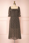 Angie Black Floral Dress | Boutique 1861 front view