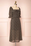 Angie Black Floral Dress | Boutique 1861 side view