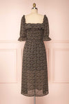 Angie Black Floral Dress | Boutique 1861 back view