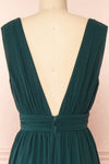 Animos Emerald V-Neck Maxi Dress | Boudoir 1861 back close-up