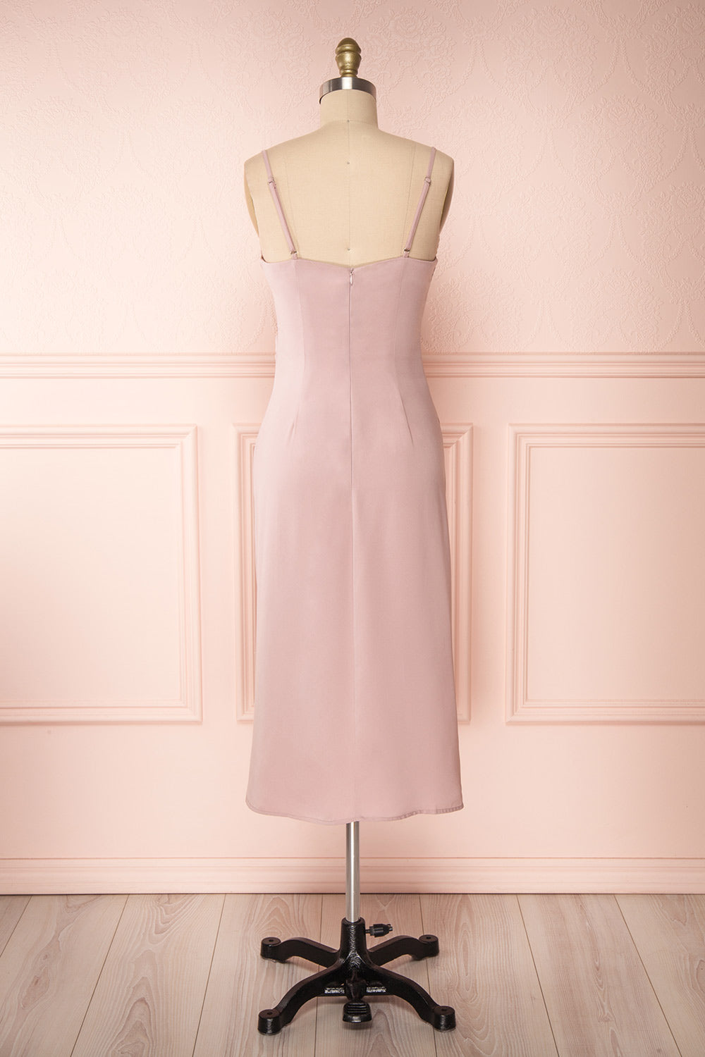 Anita Dusty Mauve Dress | Robe Mauve Cendré back view | Boutique 1861