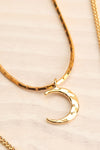 Ann Blyth White Golden Pendant Necklace | Collier | Boutique 1861 moon close-up