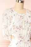 Annabeth Semi-Open Back Floral Midi Dress | Boutique 1861  side close up