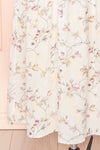 Annabeth Semi-Open Back Floral Midi Dress | Boutique 1861  details
