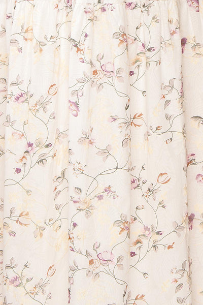 Annabeth Semi-Open Back Floral Midi Dress | Boutique 1861  fabric