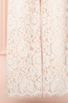 Anne-Marie White & beige Wide-Leg Lace Jumpsuit | Boutique 1861  fabric
