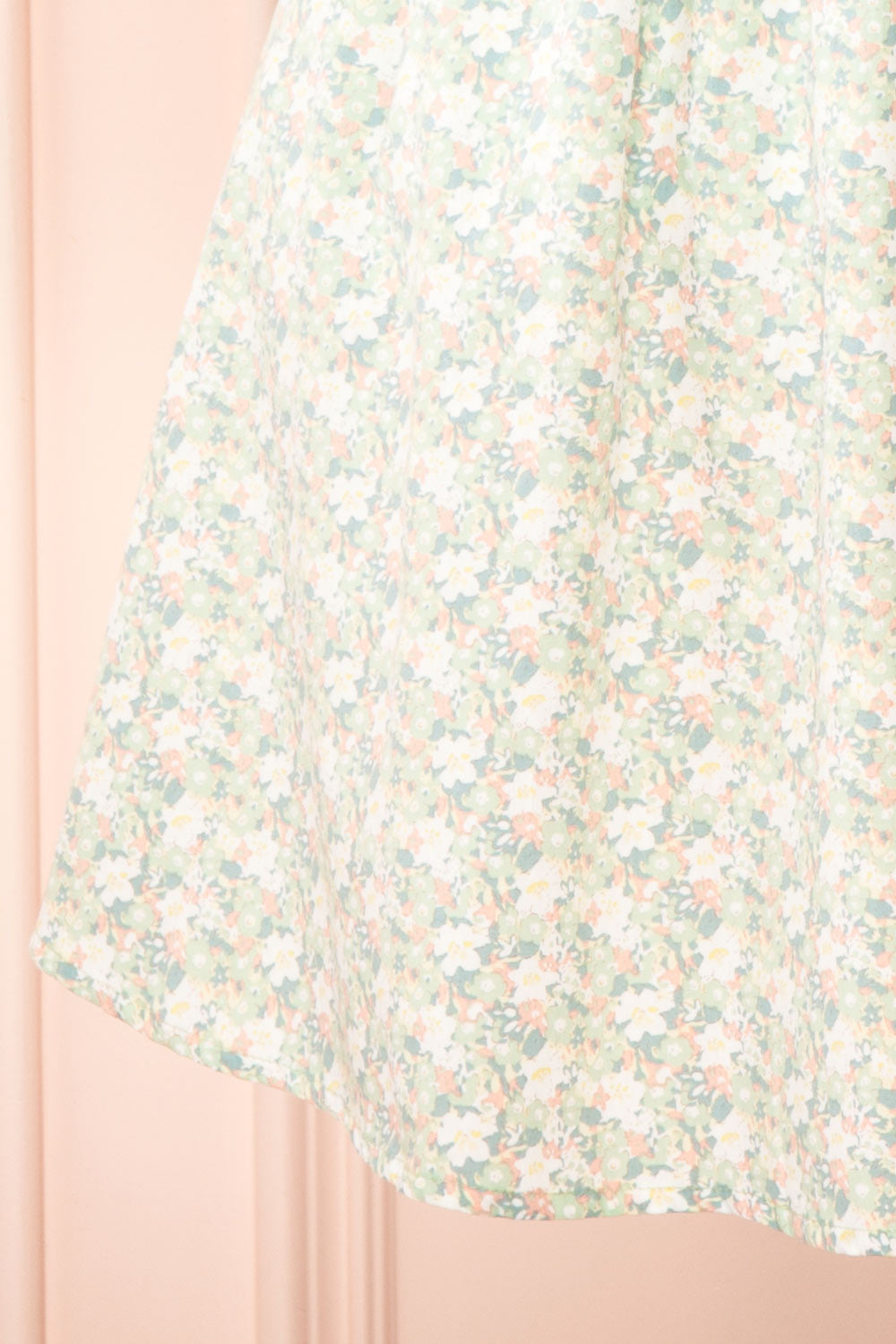 Annie Short Floral Dress w/ Puff Sleeves | Boutique 1861 bottom 
