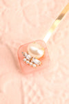 Anniken Quartz Golden & Pink Hair Pin with Pearls | Boutique 1861 2