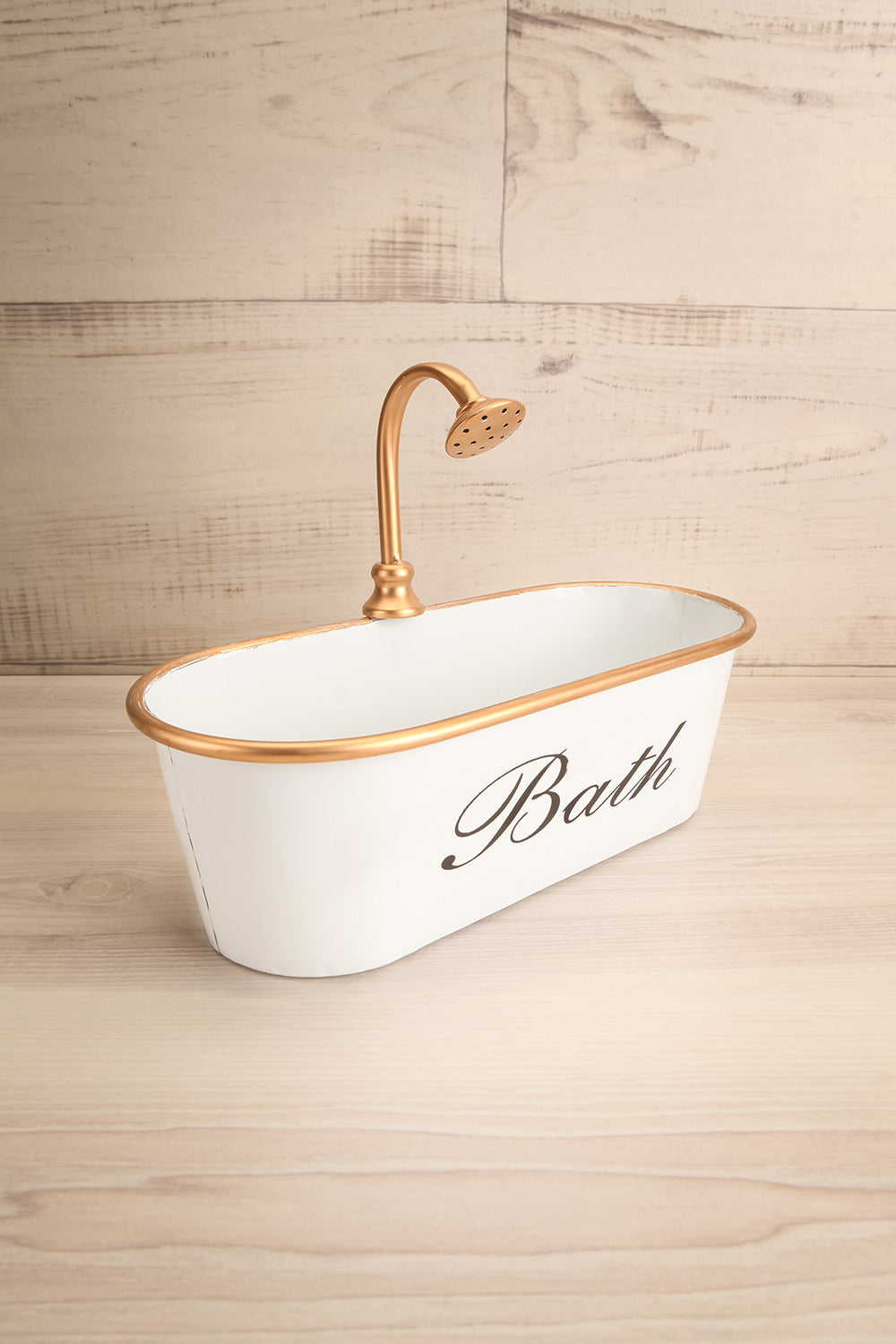 Antique Bath White & Bronze Shower Caddy | La Petite Garçonne Chpt. 2 1