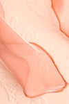 Antlia 3-Pack Satin Mesh Hair Scrunchie w/ Bow | Boutique 1861 pink ribbon close-up