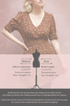 Aosagibi Brown Patterned Short Sleeve Dress | Boutique 1861 fiche