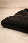 Apalda Noir Black Knit Tuque with Pompom flat view | La Petite Garçonne