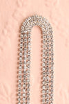 Apalota Silver Long Crystal Pendant Earrings | Boutique 1861 close-up