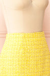 Aphros Short A-Line Tweed Skirt | Boutique 1861 side close-up