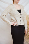 Appia Beige Cropped Knit Cardigan | Boutique 1861 model