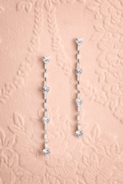 Ara Heart Shaped Pendant Crystal Earrings | Boutique 1861