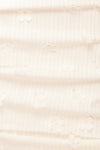 Arabella Ivory Short Dress w/ Floral Appliqué | Boutique 1861 fabric
