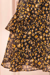 Arabelna Short Floral A-Line Dress | Boutique 1861 bottom close-up