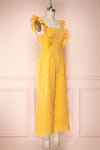 Ardfesh Yellow Embroidered Openwork Jumpsuit | Boutique 1861 side view